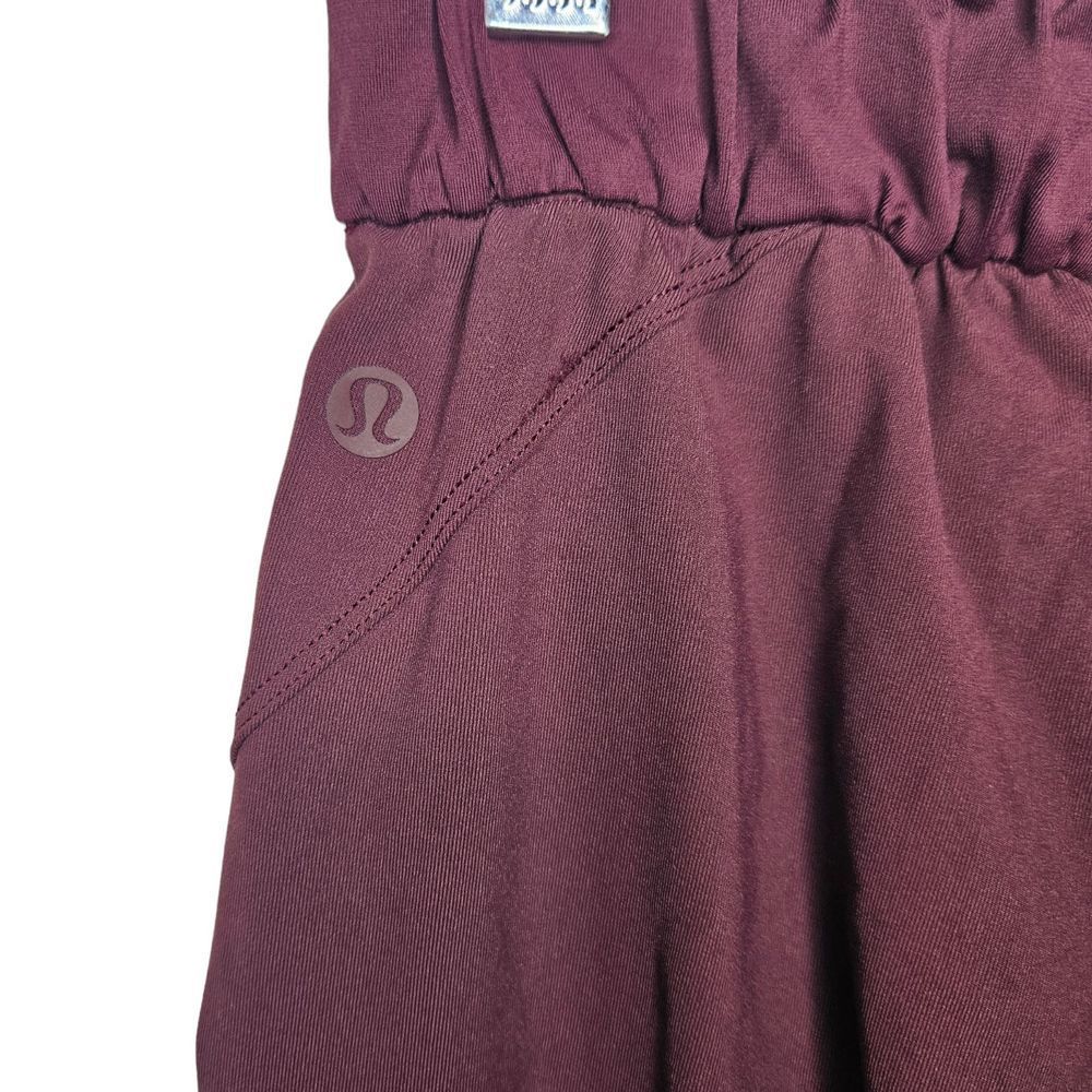 LULULEMON Keep Moving Pant 7/8 High-Rise Cassis Women's 2 W5CWDS Elastic Waist - Picture 5 of 8